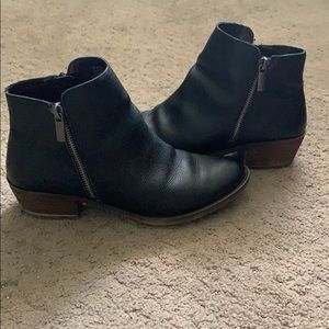 Kensie Black Leather booties